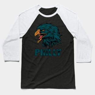 Vintage Eagle Face Head Philly Game Day For Philadelphia Football Fans Baseball T-Shirt